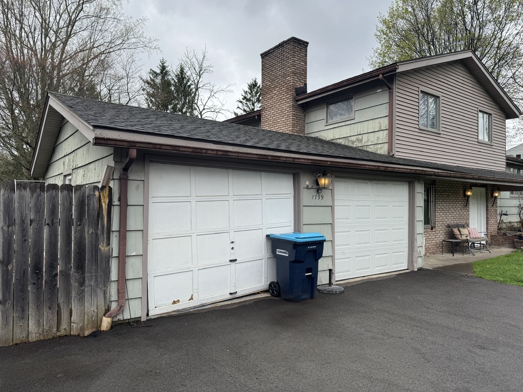 Garage from side angle
